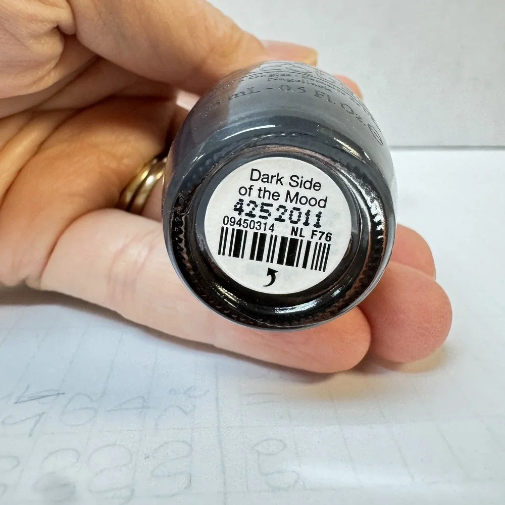 OPI NL F76 Dark Side of the Mood nail lacquer dark gray